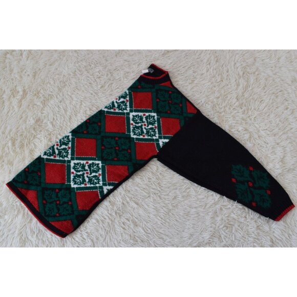 Vintage 90s Acrylic Christmas Ugly Sweater size M - Picture 7 of 10